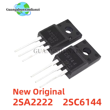 5PCS 100% ใหม่ 2SA2222 2SC6144 A2222 C6144 TO-220F เครื่องขยายเสียงจับคู่คู่หลอดคุณภาพดีที่สุดในสต็อ