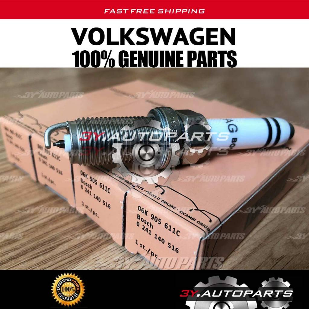VW 06K ของแท้905601บี 06เค905611C (@4 ชิ้น) หัวเทียน Audi VW Volkswagen EA888 Gen 3 (4 ชิ้น) | 06K 9