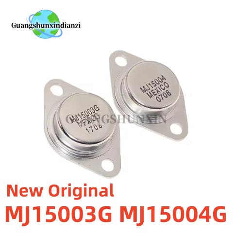 1 คู่/2PCS 100% ใหม่และต้นฉบับ MJ15003G MJ15004G MJ15003 MJ15004 TO-3P 140V/20A ทรานซิสเตอร์เหล็กหมว