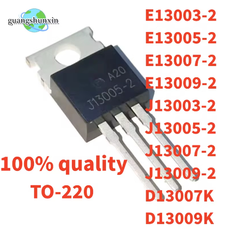 5PCS ใหม่ทรานซิสเตอร์ 13007 E13007 E13007-2 J13007 J13009-2 E13009 E13005 J13005 E13003 J13003-2 D13