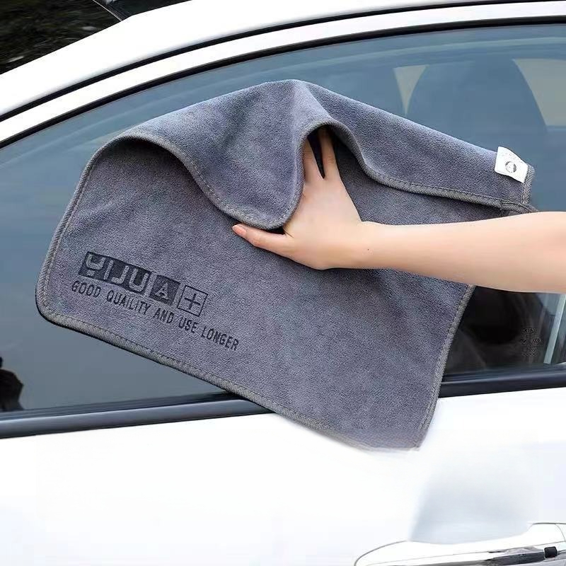 ผ้าเช็ดรถไมโครไฟเบอร์ หนา ซับน้ำดี ไม่ขนหลุด ผ้าเช็ดรถแห้งเร็ว สำหรับเช็ดรถยนต์/มอเตอร์ไซค์