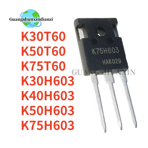 5 ชิ้นแบรนด์ใหม่ K30T60 K50T60 K75T60 K30H603 K40H603 K50H603 K75H603 TO-247 LGBT ในสต็อก