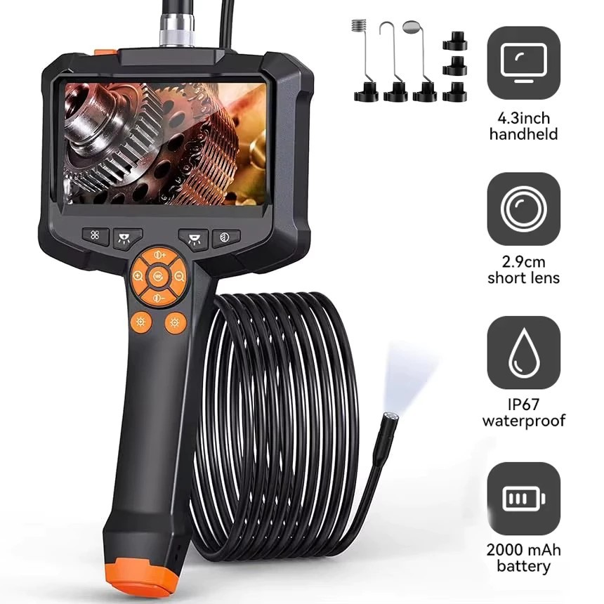 Svbony SM501 4.3 "IPS กล้องตรวจสอบกล้อง 1920P HD 8 ไฟ LED IP67 5M สาย 32GB TF Card