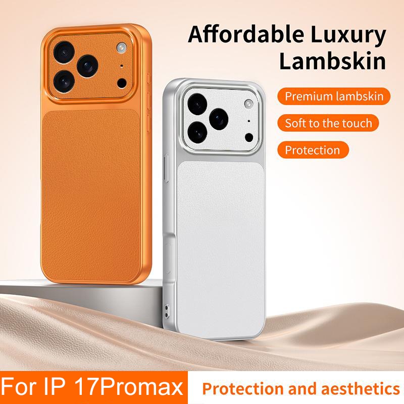 Deluxe Seconds เปลี่ยน i17 เคสหนังนุ่มสําหรับ iPhone 17 16 15 14 13 12 Pro MAX 17Air กันกระแทก