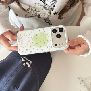 สําหรับ iphone Case 17 Pro Max 16 Pro Max 15 Pro Max Star Clover เคสโทรศัพท์