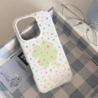 สําหรับ iphone Case 17 Pro Max 16 Pro Max 15 Pro Max Star Clover เคสโทรศัพท์