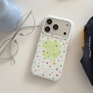 สําหรับ iphone Case 17 Pro Max 16 Pro Max 15 Pro Max Star Clover เคสโทรศัพท์