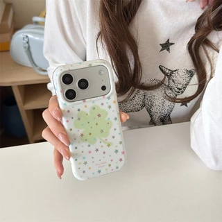 สําหรับ iphone Case 17 Pro Max 16 Pro Max 15 Pro Max Star Clover เคสโทรศัพท์