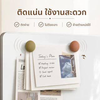 Minimalist รอบแม่เหล็กติดตู้เย็น Soft Matte Morandi สีสไตล์เกาหลีตกแต่งสําหรับห้องครัว Home Office