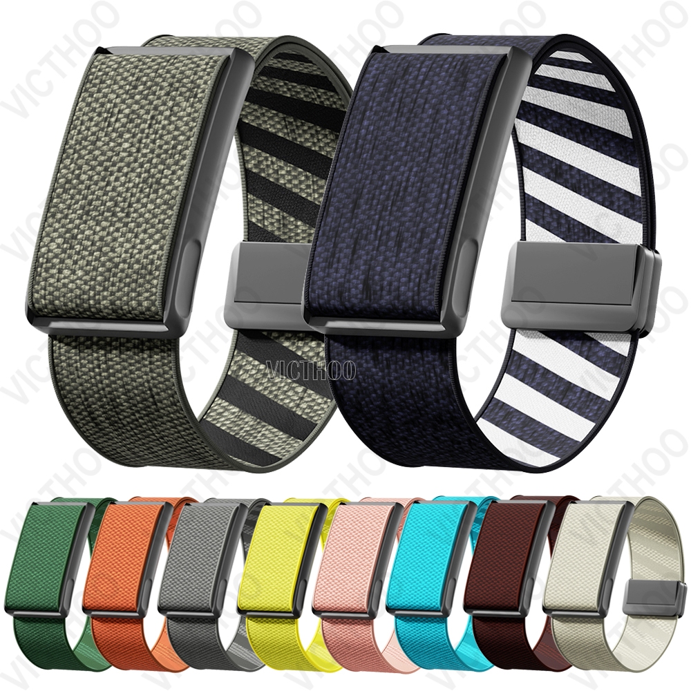 สายไนลอนอ่อนด้วยสายนาฬิกาแม่เหล็กกรณีโลหะสำหรับ Amazfit Helio Strap