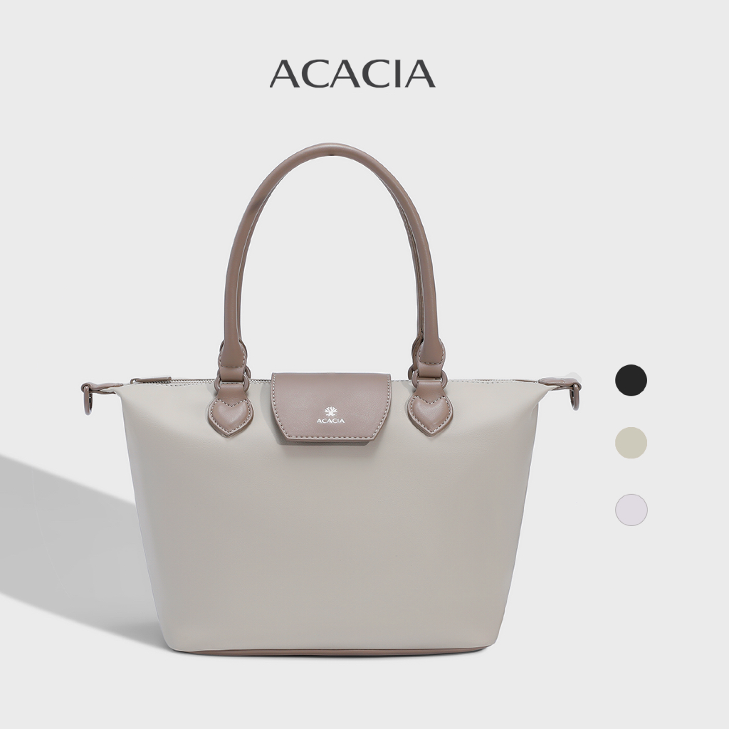 ACACIA Lily - กระเป๋า Tote ผู้หญิง หนัง PU นุ่ม พร้อมสายสะพายข้างถอดได้ ใช้งานทุกวัน
