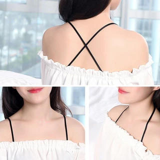 สายเสื้อชั้นใน สายบาง ความยาว ปรับได้ 3 สี ( ดํา ขาว เหลือง )
