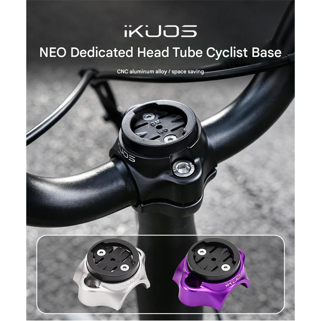 AKUOS พับจักรยาน Handlebar คอมพิวเตอร์ฐาน 25.4 มม.เล็บคู่สําหรับ Java Neo3 สําหรับ Garmin Wahoo