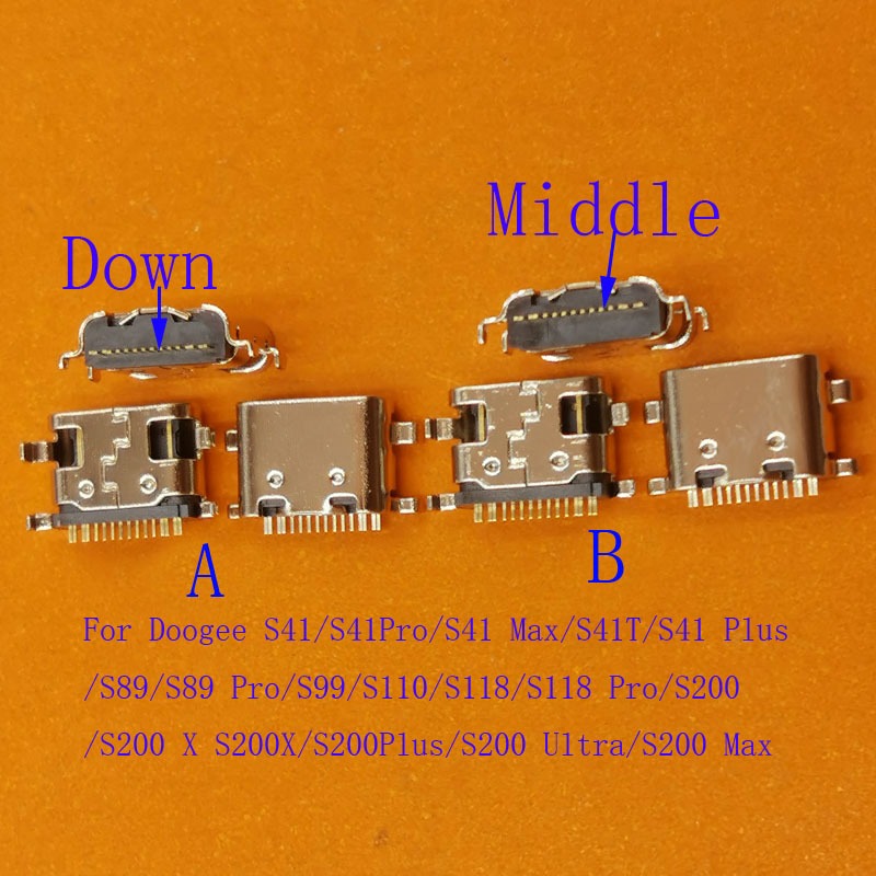 10-50Pcs USB Connector Plug สําหรับ Doogee S41 Plus Pro Max S41T S89 S99 S110 S118 S200 Ultra X S200