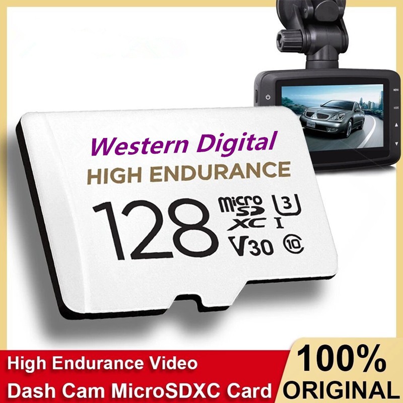 ยี่ห้อใหม่ Western Digital High Endurance 128GB micro SD card สําหรับโทรศัพท์สมาร์ท Drone Equipment Audio PC