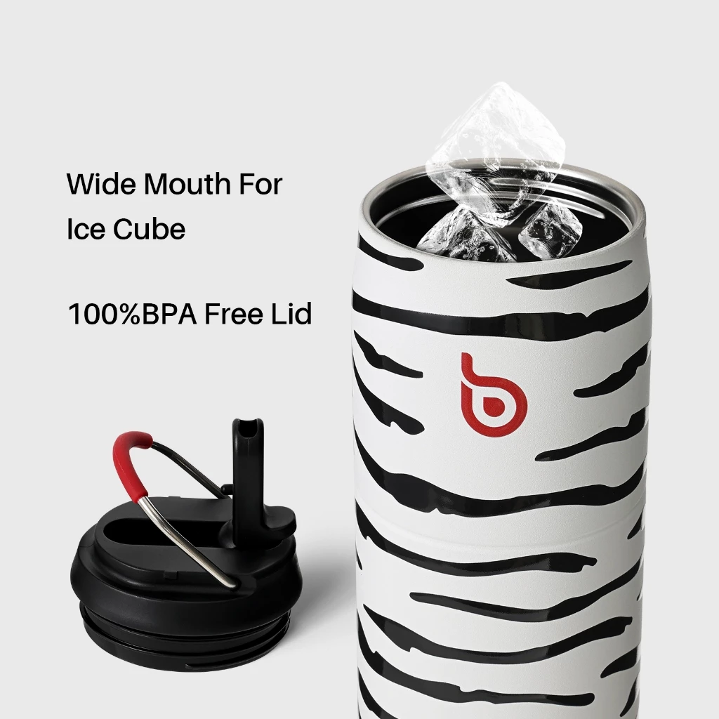 BOTTLE BOTTLE ขวดน้ํา 900ml สแตนเลสเก็บความเย็นถ้วยเก็บอุณหภูมิแบบพกพากระติกเก็บความเย็นสูญญากาศมีหลอดในตัว ใช้สําหรับการออกกํลังกายกีฬากลางแจ้ง thumbnail 6