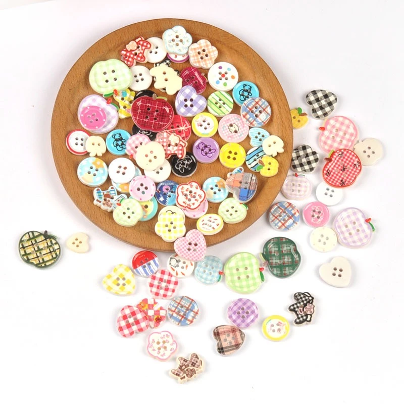 20 ชิ้น 1.2-2.5 ซม.น่ารักพลาสติกการ์ตูนปุ่มสําหรับ DIY Scrapbooking เย็บเสื้อผ้าอุปกรณ์เสริมเด็กเสื้อผ้า Handmade วัสดุ CP4406