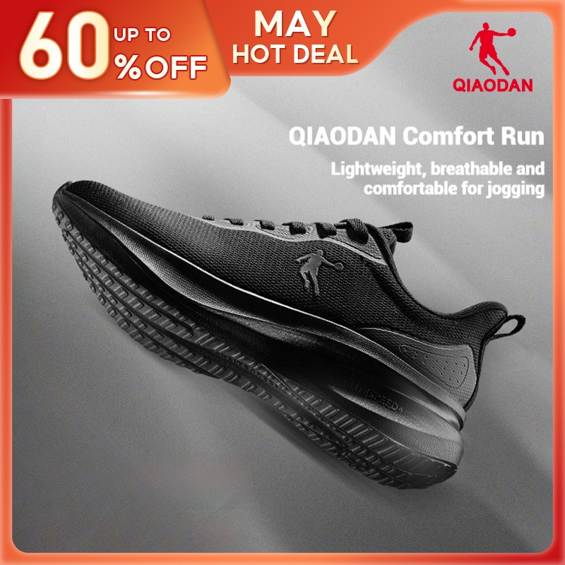 Qiaodan Comfort Run รองเท้าผู้ชาย นุ่ม เบา ใส่สบาย สำหรับเดินและใช้งานประจำวัน Wide FitQXB023252221R