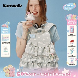 VANWALK Handheld Account Series  New Skirt Edge Backpack for Girls' Travel Small Backpack V2904 & V3035