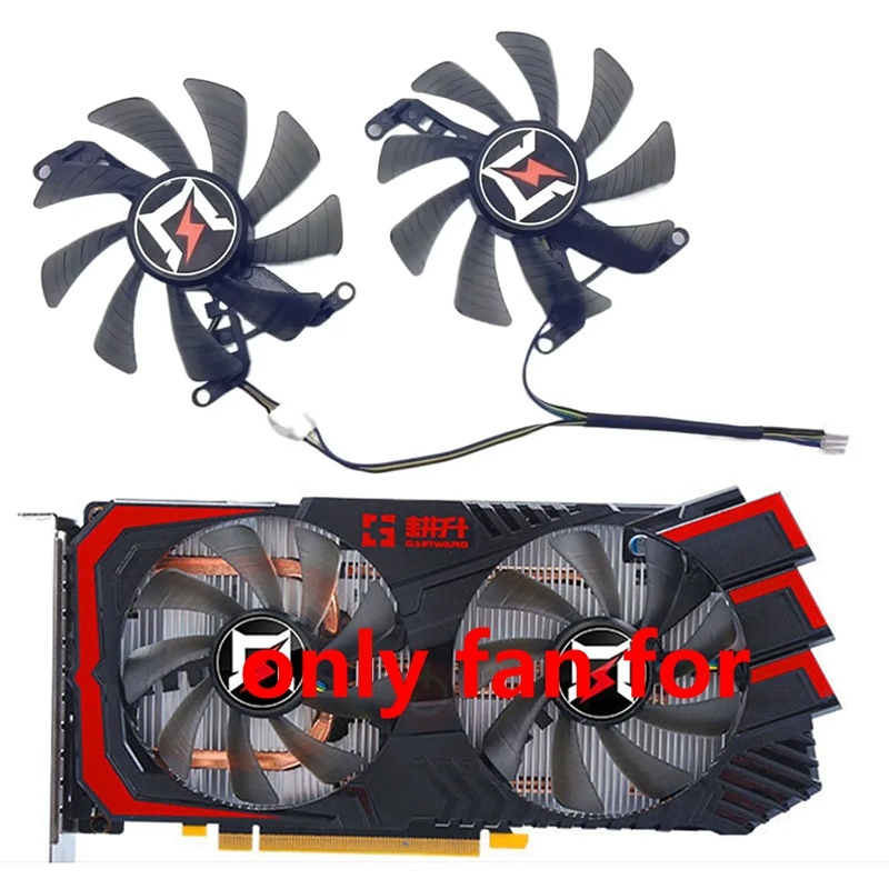 85 มม.RTX 2060 Gpu พัดลมการ์ดวิดีโอสําหรับ Gainward RTX 2060 1660 Super 8GB GTX1660ti พัดลมการ์ดวิดี