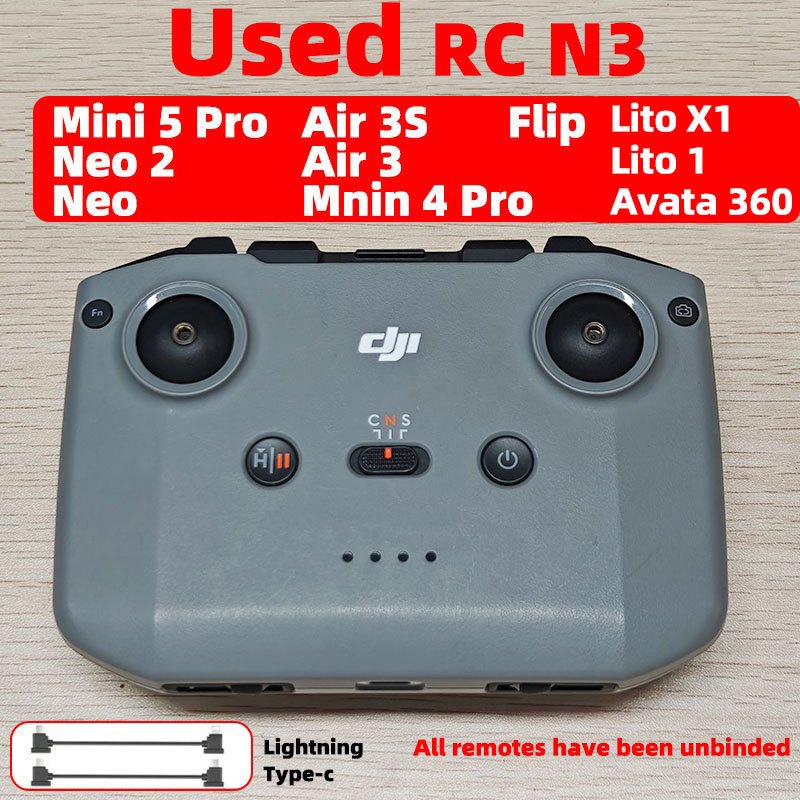 รีโมทคอนโทรล RC-N3 สำหรับ DJI Lito X1/Lito 1/Avata 360/Neo/Neo 2/Flip/Mini 5 Pro/Mini 4 Pro/ DJI Air