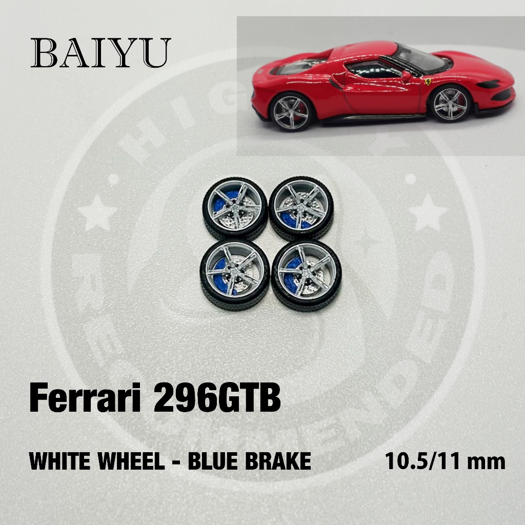 BAIYU 1/64 รถโมเดลล้อ  Ferrari 296GTB