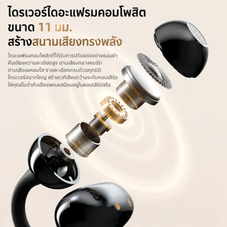 Philips TAQ1020 บลูทูธ รูปแบบหนีบหู พร้อมระบบ AI ลดเสียงรบกวน และเสียงสเตอริโอ เหมาะสำหรับขี่จักรยานและเดินทางประจำวัน ขับเคลื่อนด้วยบลูทูธ 6.0