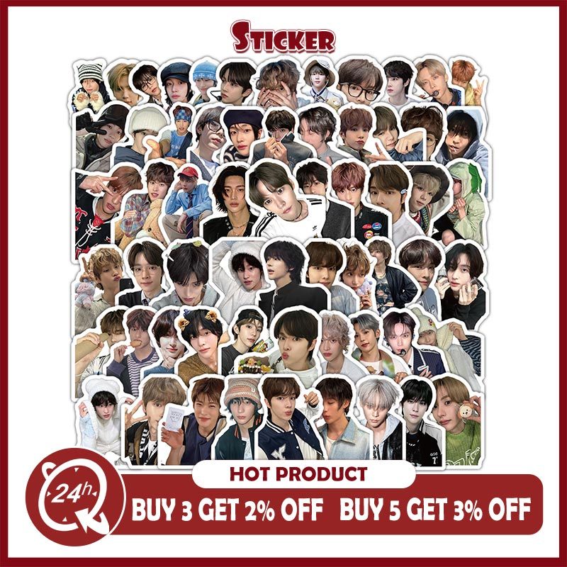 100PCS Riize สติกเกอร์ Kpop Boy Band กันน้ําสําหรับหมวกกันน็อคจักรยานบัญชีมือดินสอ Decals
