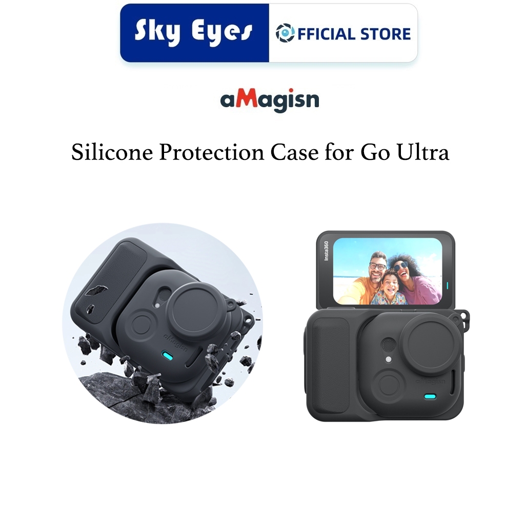 เคสป้องกันซิลิโคน Amagisn สําหรับ Insta360 Go Ultra