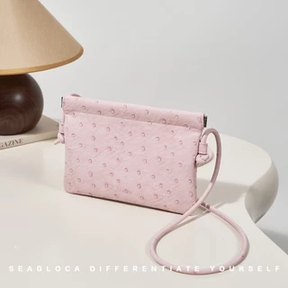 SeaGloca Chic Dot นูนหนังนุ่ม Crossbody กระเป๋า Minimalist Daily Design กระเป๋าสําหรับผู้หญิงไม่มี 10007