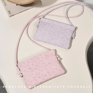 SeaGloca Chic Dot นูนหนังนุ่ม Crossbody กระเป๋า Minimalist Daily Design กระเป๋าสําหรับผู้หญิงไม่มี 10007