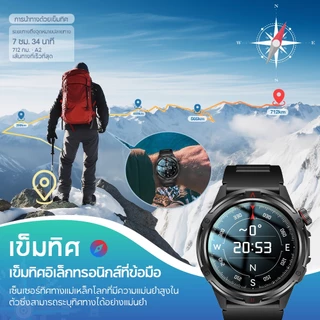 Aolon Tetra R4 สมาร์ทวอทช์ เข็มทิศ GPS 10 เมตรกันน้ำ 1.43 Amoled AOD จอแสดงผลนาฬิกาสมาร์ทวอทช์ สายนาฬิกา 22mm 100+ โหมดกีฬานาฬิกาสําหรับผู้ชายผู้หญิง