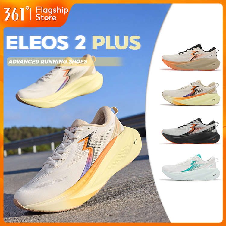 【361 Degrees】Eleos 2 | รองเท้าวิ่งกันกระแทก มืออาชีพ 672612224
