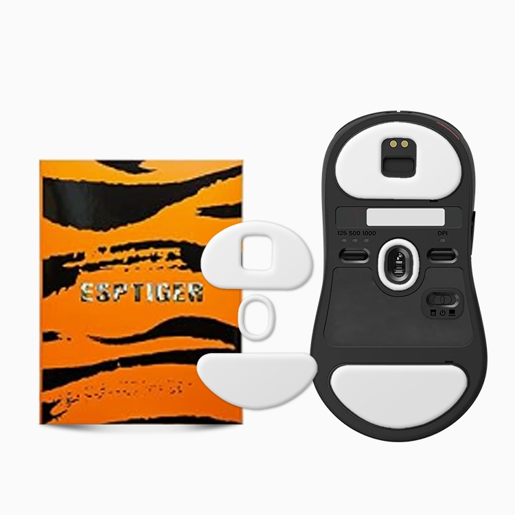 ESPTIGER ICE V2 เมาส์ฟุตรองเท้าสเก็ตสําหรับ ZOWIE U2 / FK2-DW / S2-DW / ZA13-DW เมาส์ไร้สาย