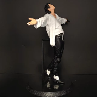 Michael Jackson The Moonwalk Dance อะนิเมะ Action Figure รูปปั้นเดสก์ท็อปเครื่องประดับสะสมของขวัญเล็กๆฮาโลวีนคริสต์มาสของขวัญตกแต่ง