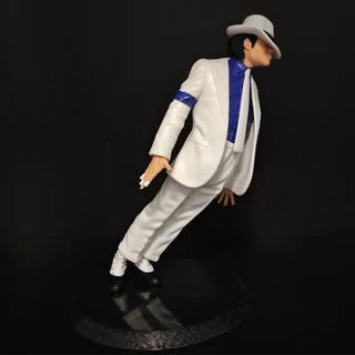 Michael Jackson The Moonwalk Dance อะนิเมะ Action Figure รูปปั้นเดสก์ท็อปเครื่องประดับสะสมของขวัญเล็กๆฮาโลวีนคริสต์มาสของขวัญตกแต่ง