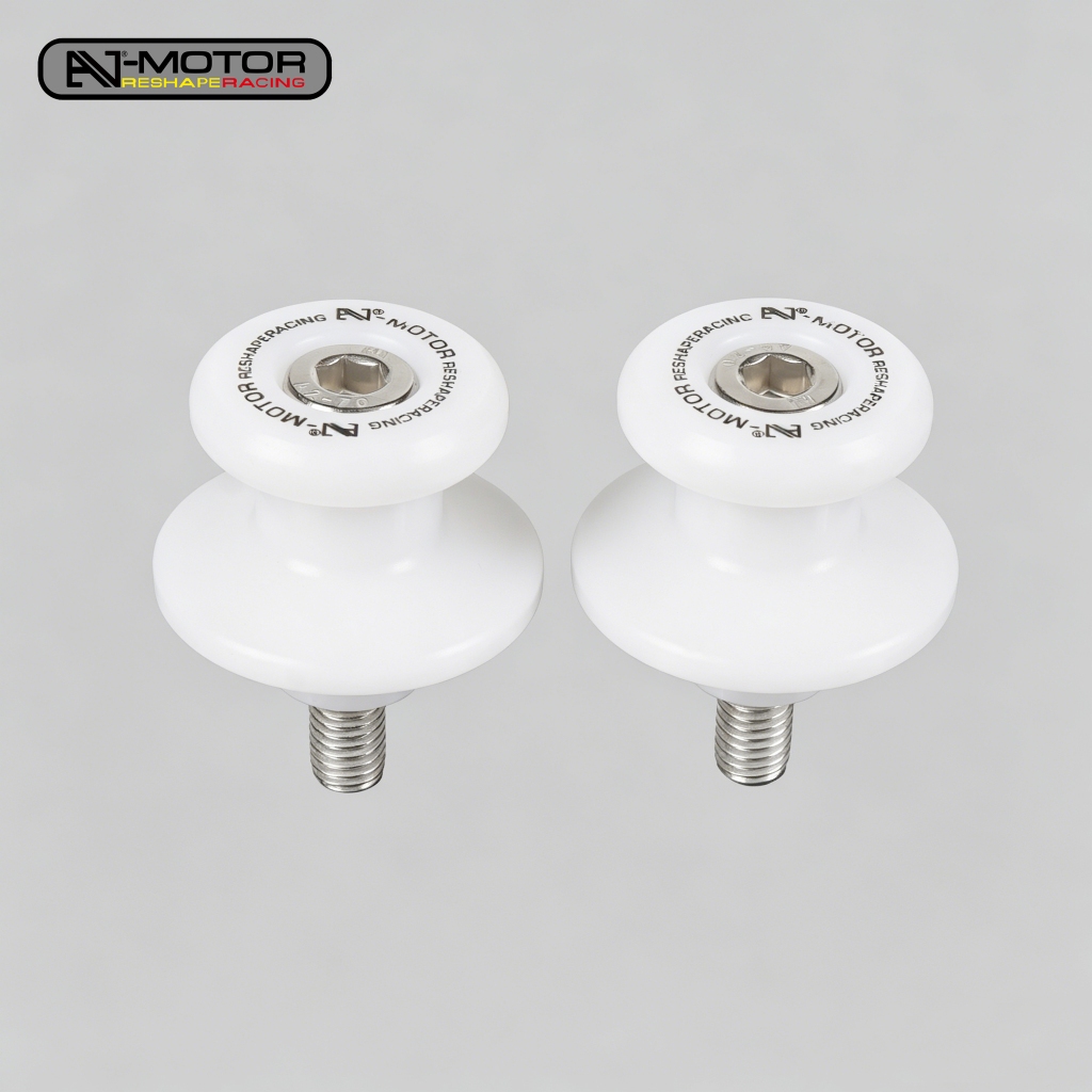 8MM POM รถจักรยานยนต์ Swingarm Spools Paddock Stand Bobbins สําหรับ Kawasaki Ninja400/500/636/650/10