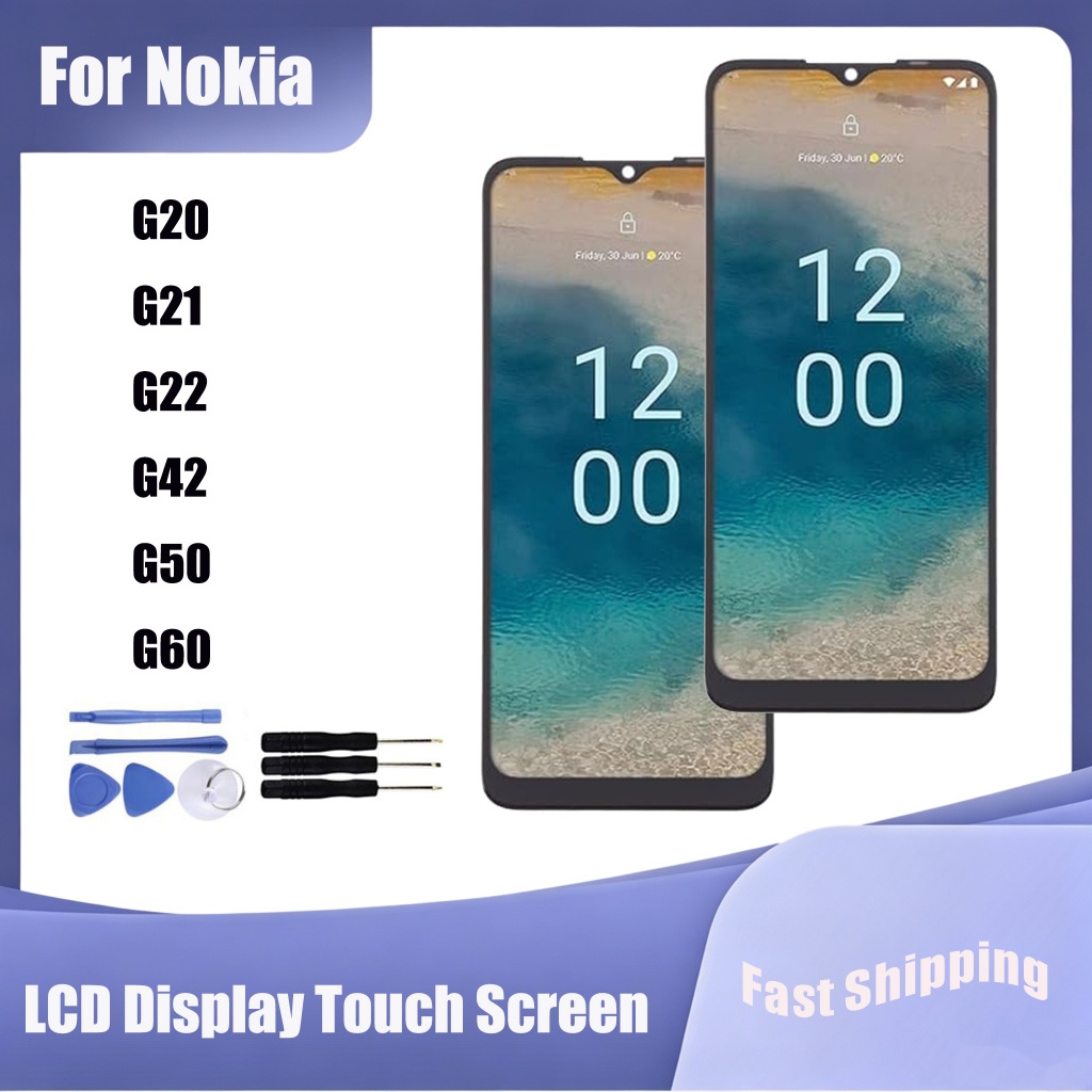สําหรับ Nokia G20 G21 G22 G42 G50 G60 จอแสดงผล LCD Touch Screen Digitizer Assembly Replacement Parts