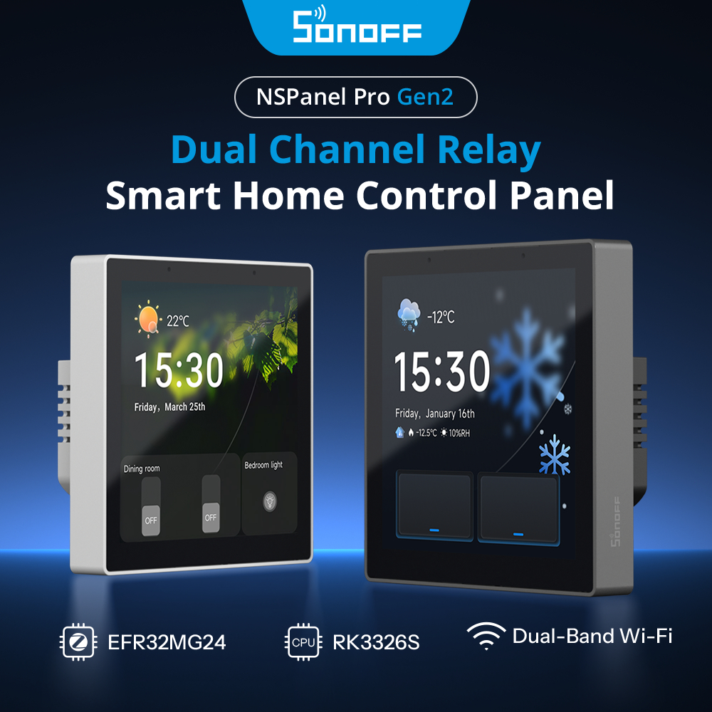 SONOFF NSPanel Pro Gen2 Dual Channel Relay สมาร์ทแผงควบคุมบ้าน 86 ประเภท Dual Channel Relay 2 Channel Relay & Easy Retrofit
