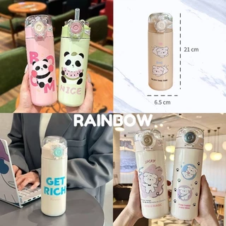 RAINBOW ขวดน้ําเด็ก กระติกเก็บความเย็น เด็ก แก้วเยติ SUS316 ขวดน้ำสำหรับนักเรียน กระติกเก็บความเย็น