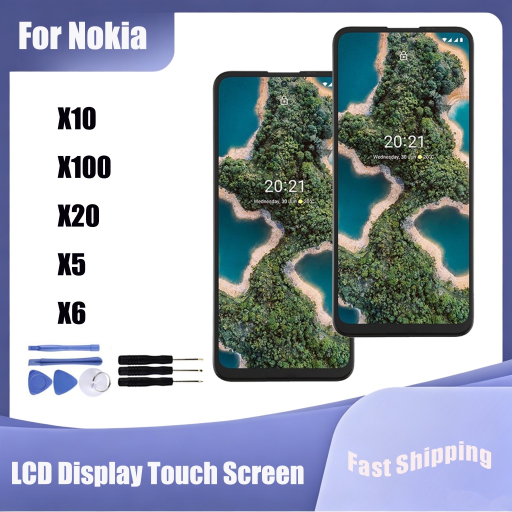 สําหรับ Nokia X10 X100 X20 X5 X6 จอแสดงผล LCD Touch Screen Digitizer Assembly Replacement Parts
