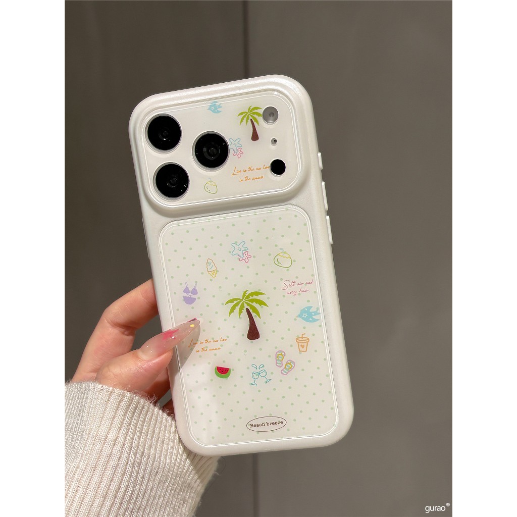 ทันทีเปลี่ยน 17 ขนาดเล็กสดสีเขียว Polka Dot เคสโทรศัพท์เลนส์รวมทุกอย่าง Shock-resistant เหมาะสําหรับ iPhone 17 promax 16 promax 15 promax 11 12 13 17 14plus 15plus 16e 16plus 15pro 17air