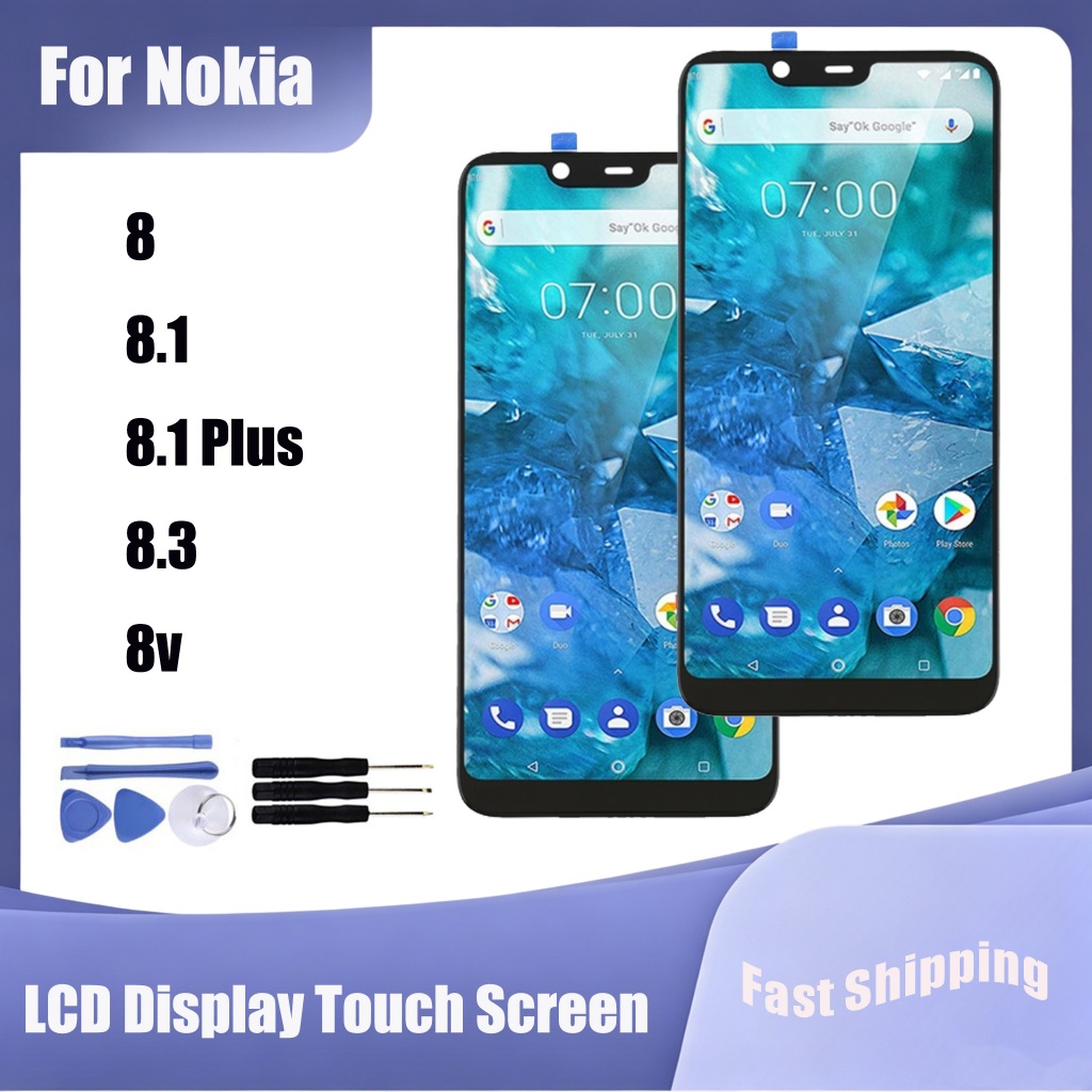สําหรับ Nokia 8 8.1 8.1 Plus 8.3 8v จอแสดงผล LCD Touch Screen Digitizer Assembly อะไหล่