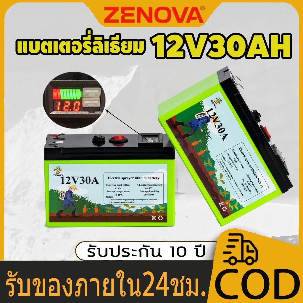 🎁แถมที่ชาร์จ🎁 แบตเตอรี่ลิเธียม 12V 32AH แกนไฟฟ้าโซลิดสเตท แบตเตอรี่ลิเทียม แบตเตอรี่ ที่ชาร์จแบบค เปลี่ยนใหม่ได้ภายใน1ปี
