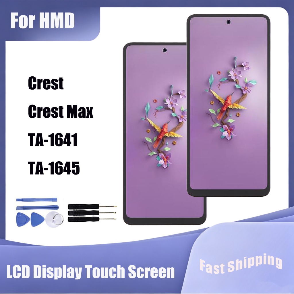 สําหรับ HMD Crest Crest Max TA-1641 TA-1645 จอแสดงผล LCD Touch Screen Digitizer Assembly Replacement