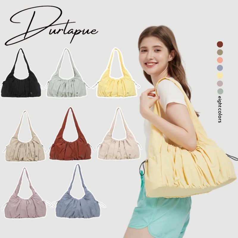 Durlapueก —ระเป๋าสะพายไหล่กันน้ำสำหรับผู้หญิงใบนี้ โดดเด่นด้วยดีไซน์แบบจีบและจุของได้เยอะ เหมาะสำหรับใช้ในชีวิตประจำวันและเป็นของขวัญ