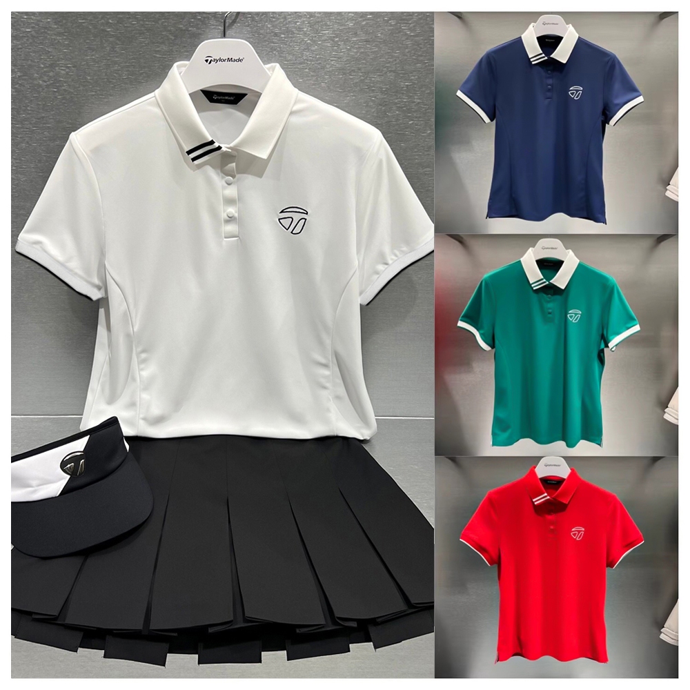 ฤดูร้อนสไตล์ใหม่เสื้อผ้ากอล์ฟสําหรับสุภาพสตรี-คอวีแขนสั้นเย็นและแห้งเร็วแฟชั่นอเนกประสงค์ระบายอากาศและสะดวกสบายเสื้อกีฬาคุณภาพสูง