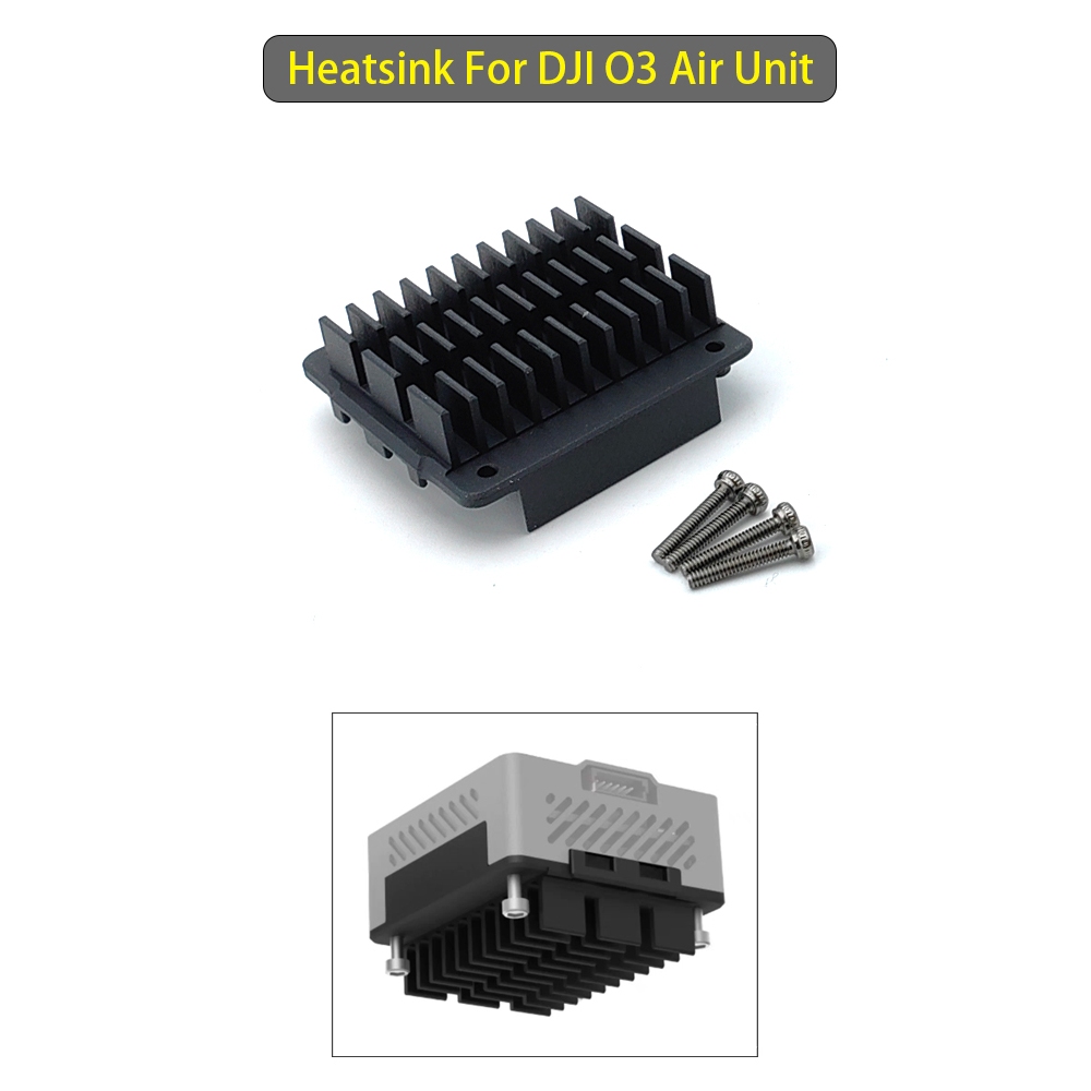 PHISITAL O3 VTX ฝาครอบฮีทซิงค์อะไหล่ซ่อมอะไหล่ DIY สําหรับ DJI O3 Air Unit
