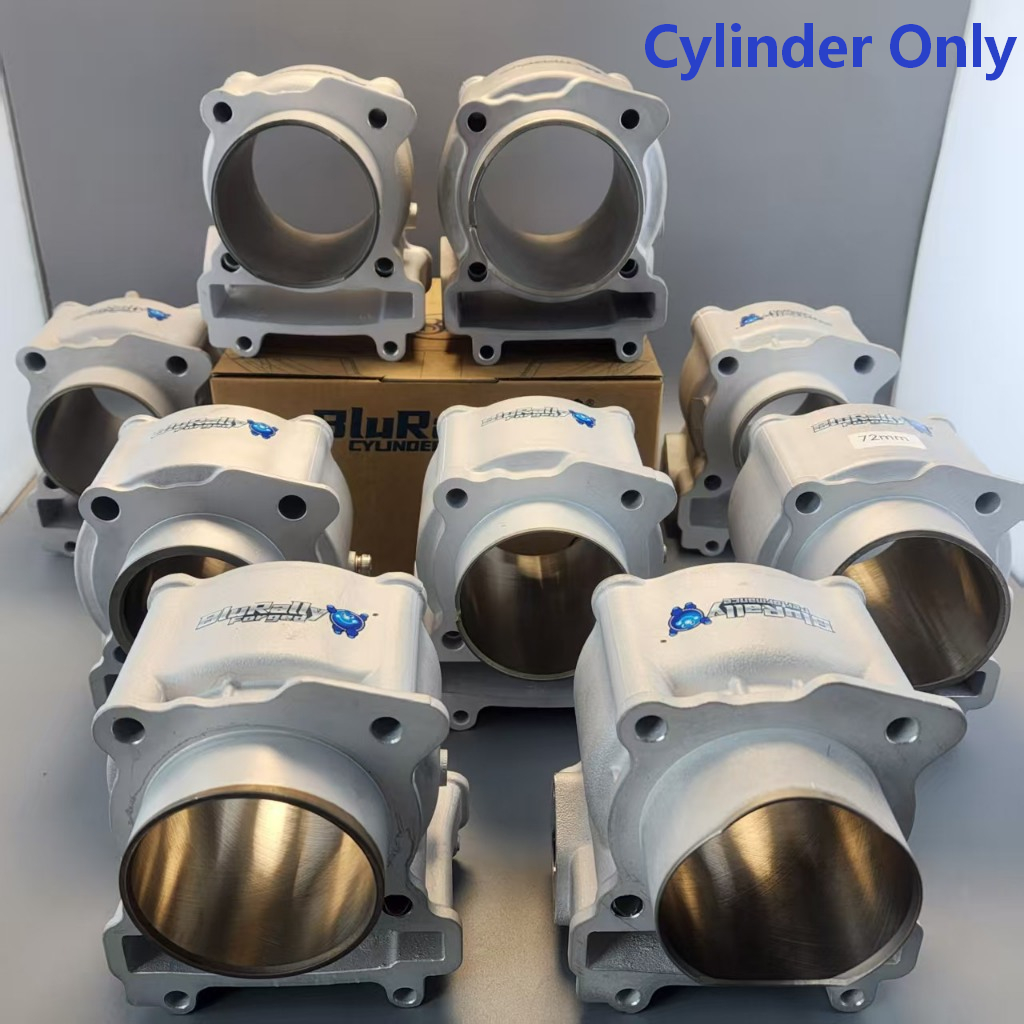 BluRally อลูมิเนียม Nikasil กระบอก LC135 /Sniper135/Jupiter Mx /Exciter 135 เซรามิคกระบอก Bore Up 57/60/62/63/65/6/68/70/73/74/76 มม.