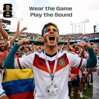 [FIFA Officially Licensed]F26S01 Bluetooth Speaker มาพร้อมสายคล้อง ลำโพงพกพา ใช้งานได้ 8 ชม รองรับการเชื่อมต่อบลูทูธและ TF Card with LED RGB Lighting